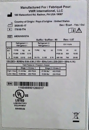 VWR Ultra Low Temperature Freezer -80°C   24.1 cu. ft.