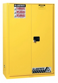 Justrite Flammable Storage Cabinet, 45 Gallons w/ Self Closing Doors